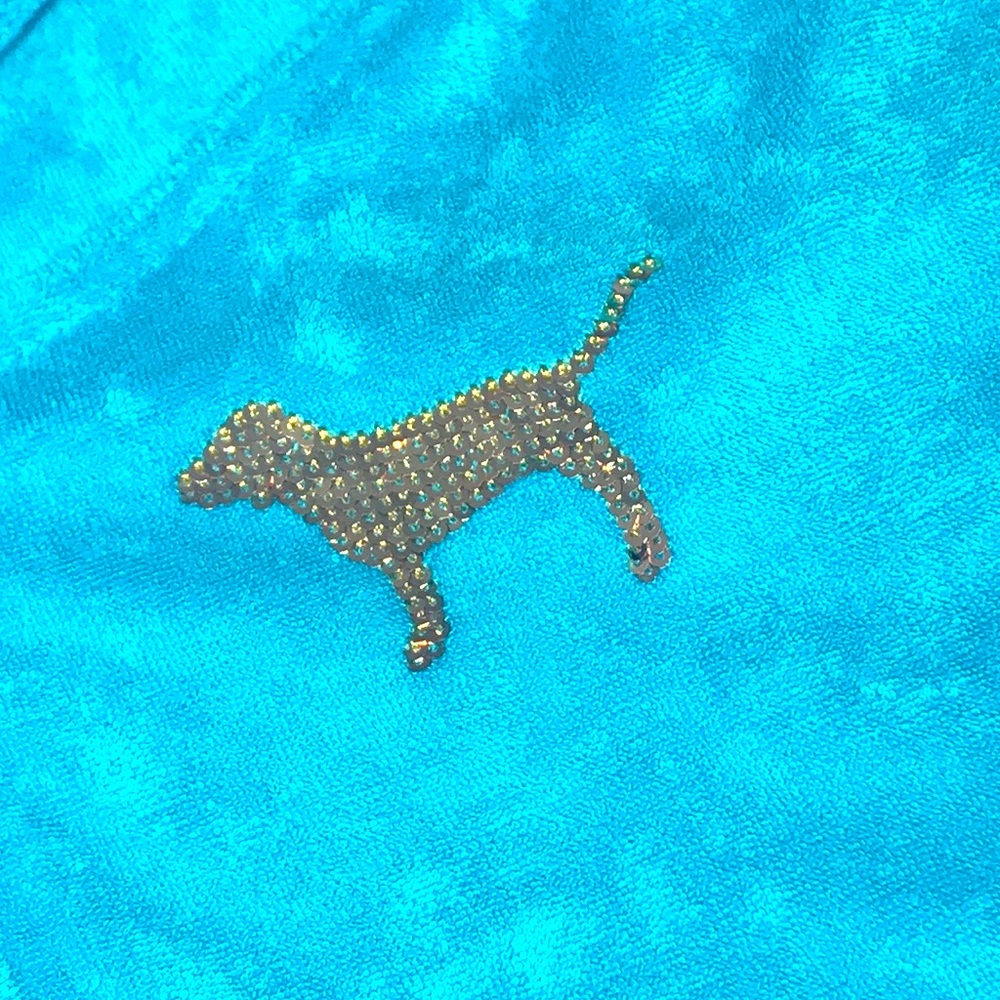 Vintage Vs Pink Victoria’s Secret rare y2k terry cloth turquoise set - Picture 7 of 12
